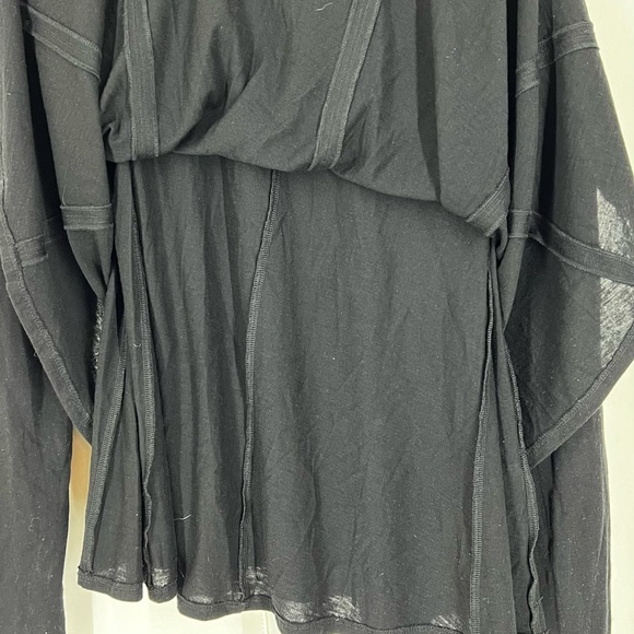 Rebecca Taylor Women's Lightweight Mock Neck Trapeze Top Black - Picture 8 of 8